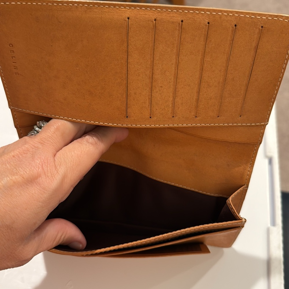 Celine Macadam Long Slim Bifold Wallet with Vachetta Leather - Picture 8 of 9